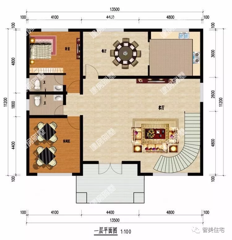 |漂亮且气派的欧式农村别墅，面宽13米左右，建一栋提高生活质量