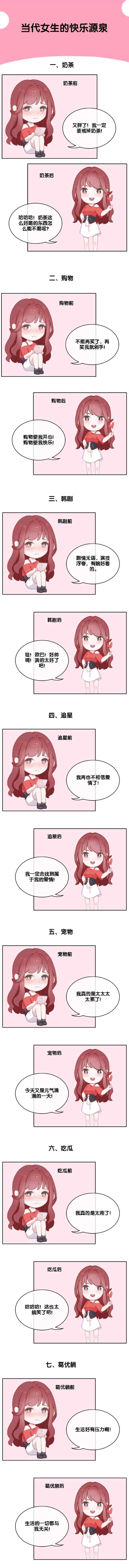 漫画|幽默漫画｜当代女生的快乐源泉，看看你中了几个
