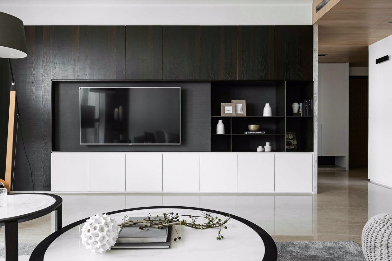 |简洁无华的家具 佐以温润的木作肌理点缀 纯净、简洁