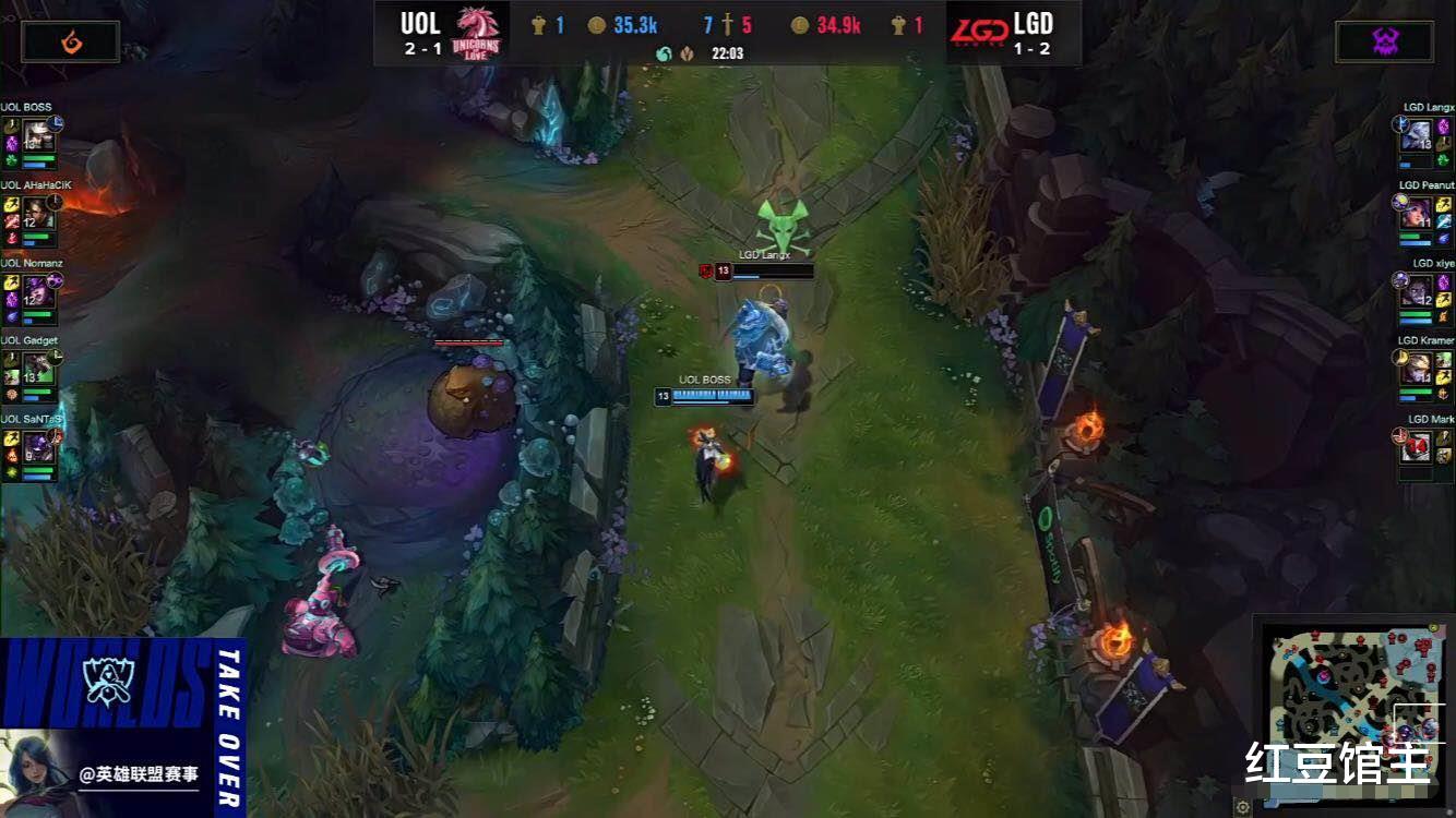 LGD|LGD被翻盘小花生彻底身败名裂！LPL解说震怒，连伤害面板都不敢放