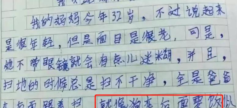 浙江省|小学生“奇葩作文”走红,老师脸红批复:家长不能啥东西都给娃看