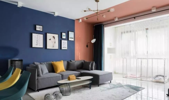 莫兰迪▲96㎡新房，全屋打造“莫兰迪”风，都说客厅的设计最迷人，晒晒！