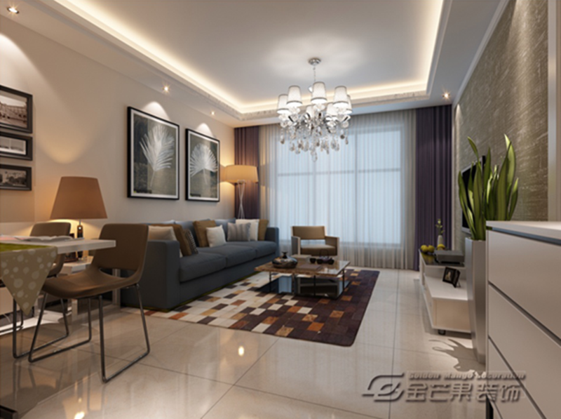 |现代简约风110m2装修——简约至美，舒适惬意