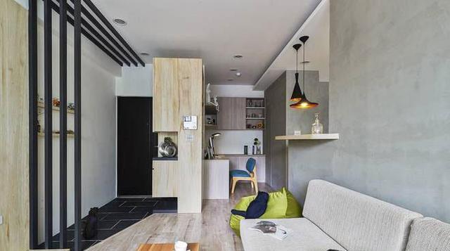 『』60平米小户型改造后颜值爆表，两房兼书房，生活学习两不误