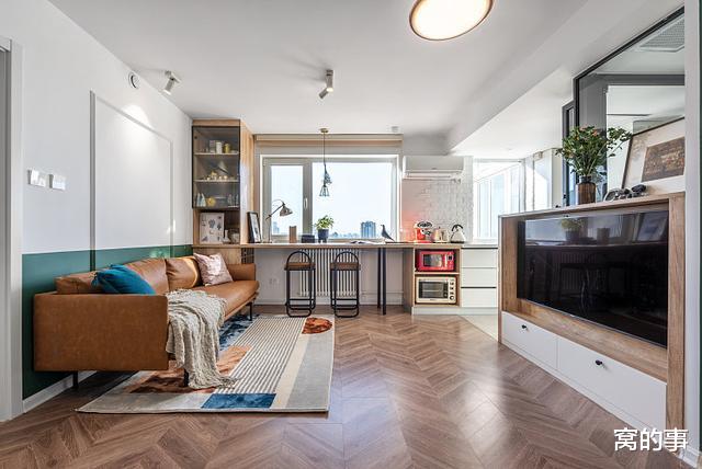 榻榻米|北京夫妻晒出64㎡婚房，中西厨分区，榻榻米阳台，全屋太有格调了