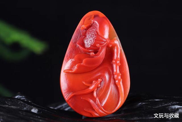 玛瑙|正红色的玉石真的好美，古人叫赤玉现在叫南红，到底算玛瑙还是玉