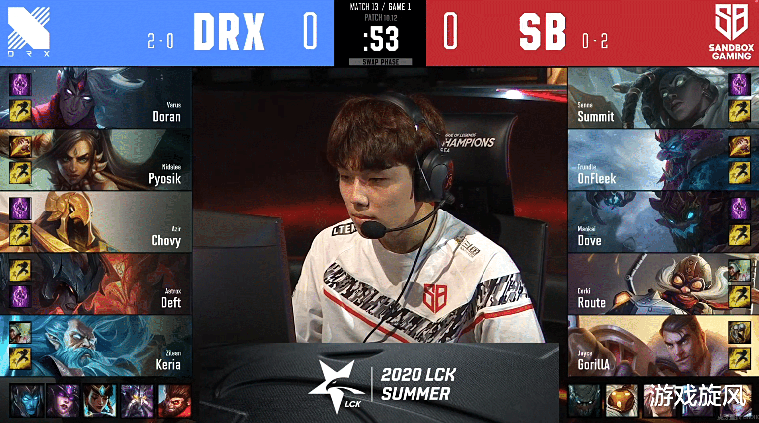 「沙盒」LOL：LCK赛区韦鲁斯首次放出，沙盒头铁BP被deft射懵了！