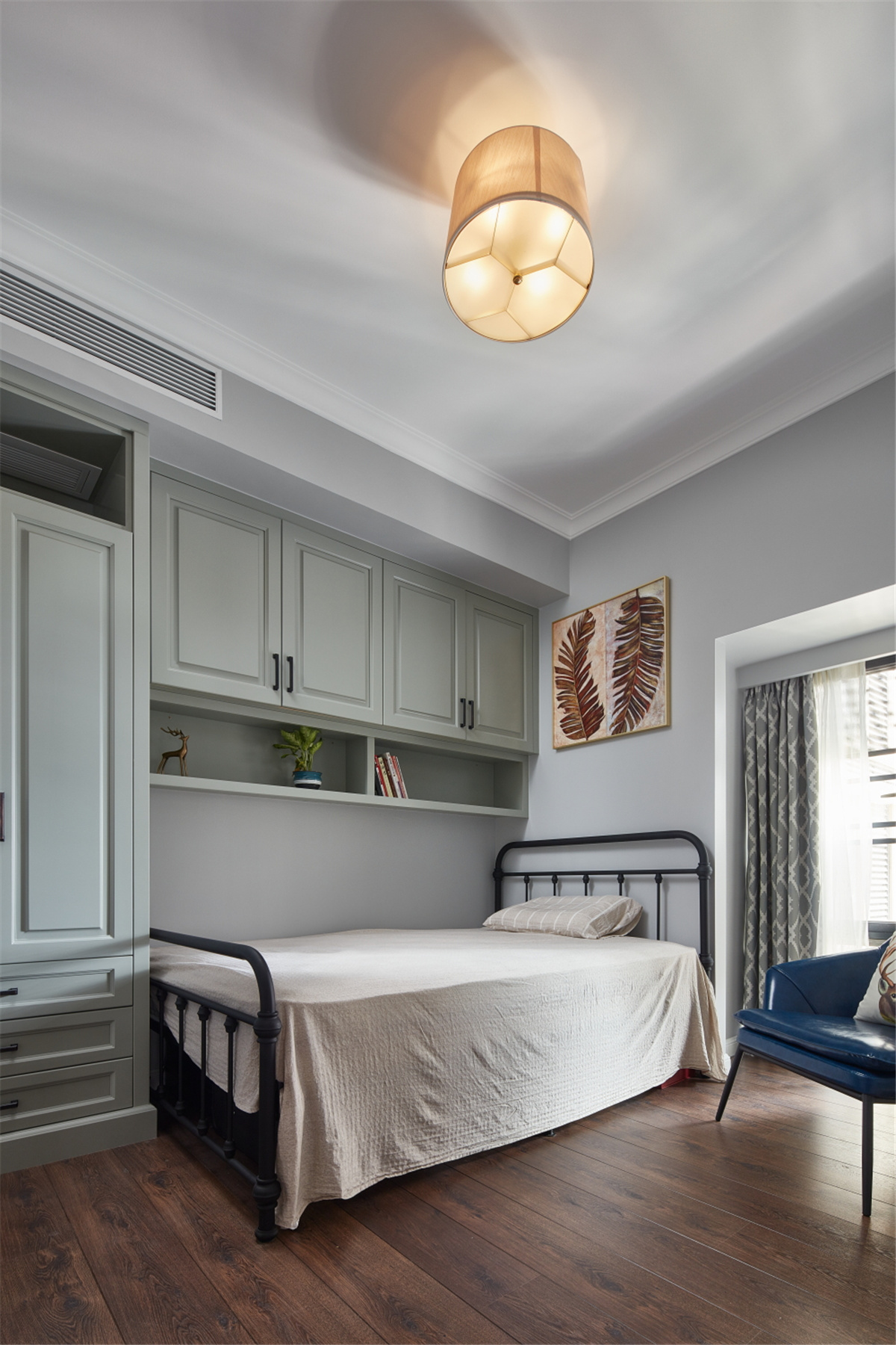 @129m2新房，装修风格为简美式风，整体配色协调又好看，真不错