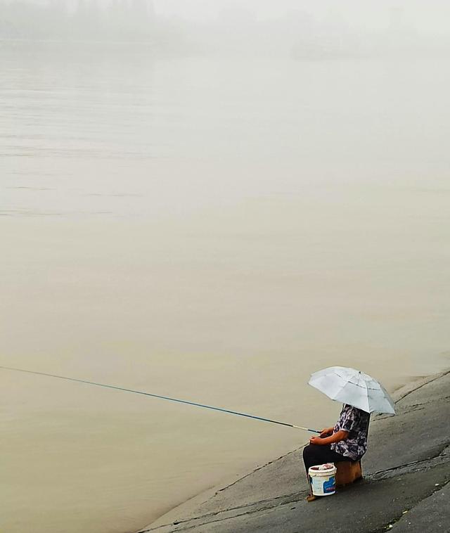 长江|洪峰过后,宜昌长江边现“钓鱼大军”,网友质疑:不是禁渔期吗?