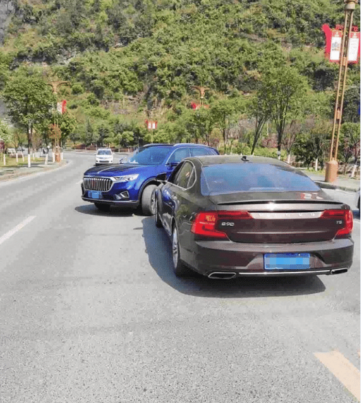 沃尔沃：沃尔沃怒怼红旗HS5，下车后，红旗车主：油耗高还是有好处的！