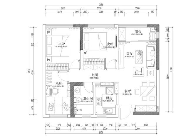 |晒晒我家89㎡新房装修，90后老婆太厉害了，全屋塞了不下40个柜子
