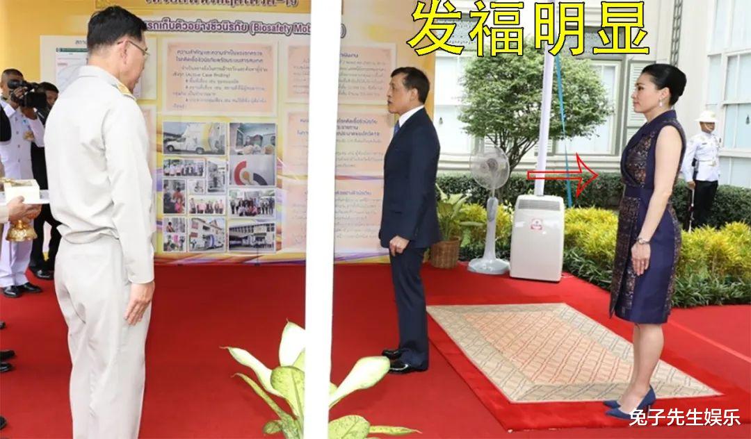 发型|42岁苏提达终于换发型，盘高发髻老气又显胖，与68岁泰王配一脸