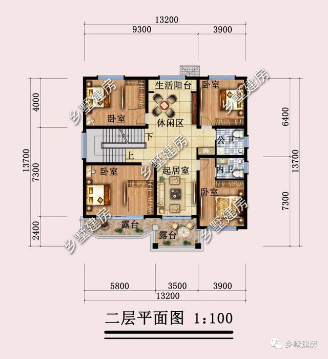 |13x14米浪漫简欧风别墅，攒几年钱就能建的农村好房子！