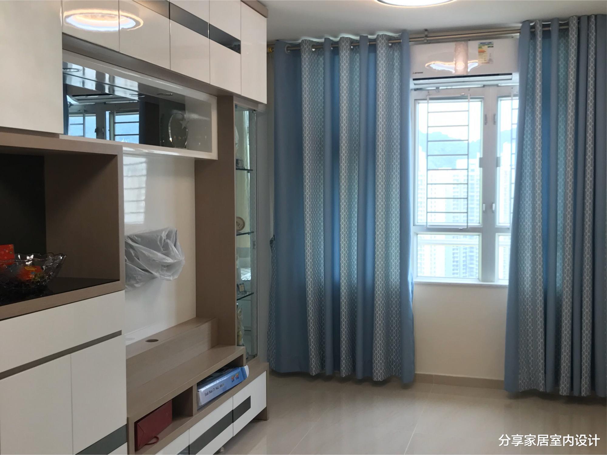 『』第一次见香港36平房子,居然有三房,电视墙非常实用,忍不住晒晒