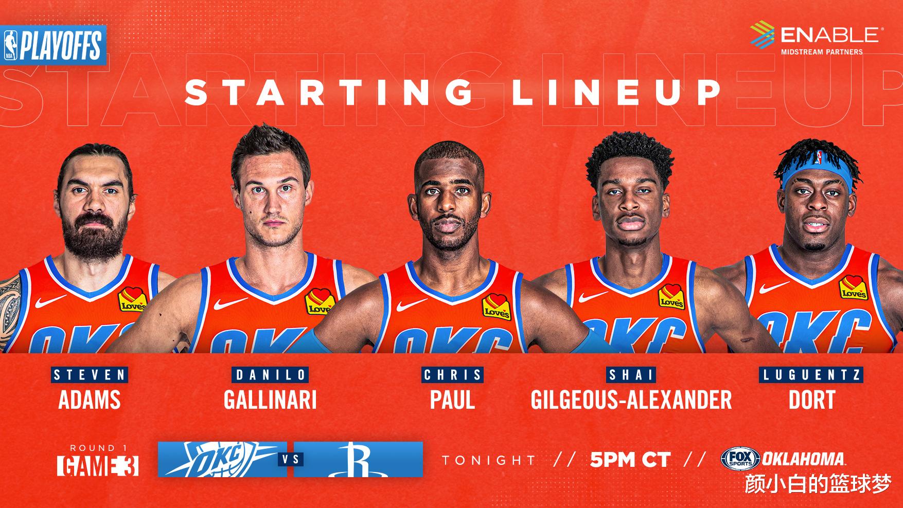 雷霆队|双登三分23中5输G3!胡子哥38+8成空砍,雷霆四人20+终改命