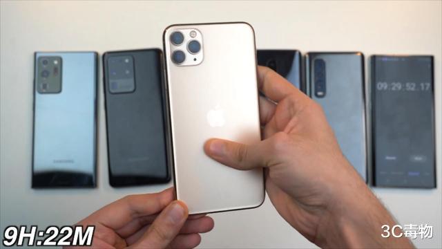 电池|5部手机续航测试：三星Note20Ultra倒数第二，第一比它多近1小时