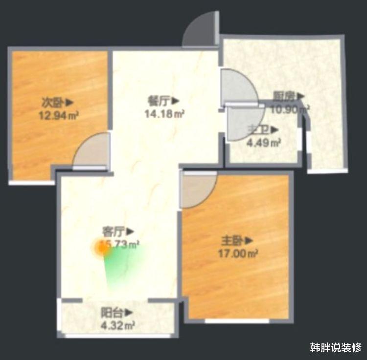 []88㎡新房硬装刚结束，还没家具就已经很漂亮，定制柜子实用又好看