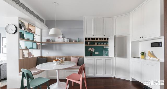 @她家装修太干净！玄关餐厅一体式卫生间三连门，邻居看完都照着装