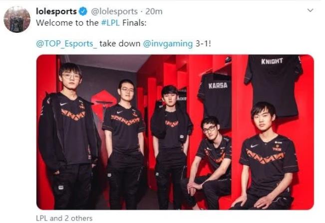 [g2]IG与TES比赛热度6000w，G2官博发文力挺阿水，送给王思聪四个字