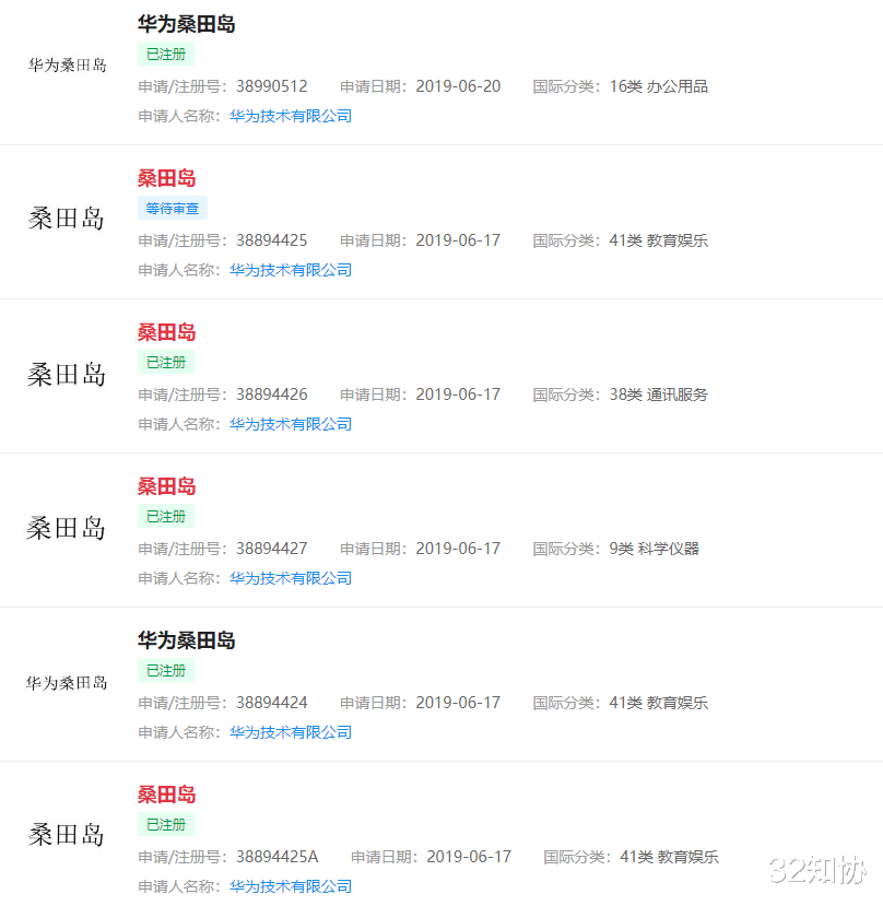 软件|华为桑田岛基地酷炸，还申请了商标保护！