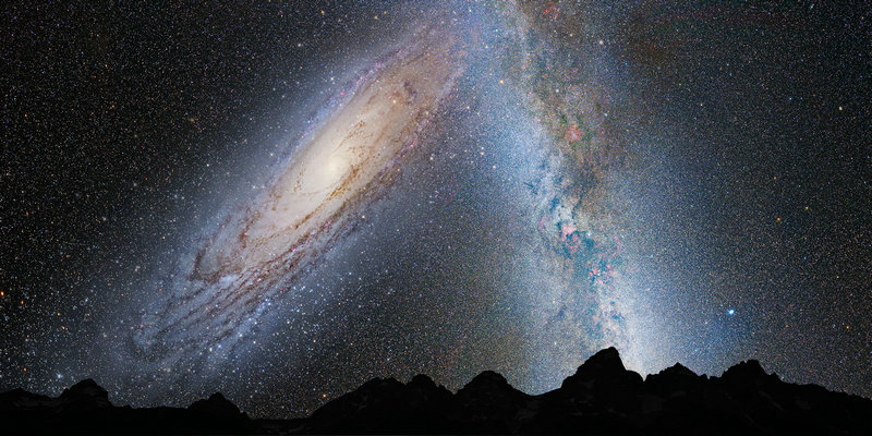银河系|银河系注定要与仙女座星系碰撞，届时太阳系会怎样？几乎无影响