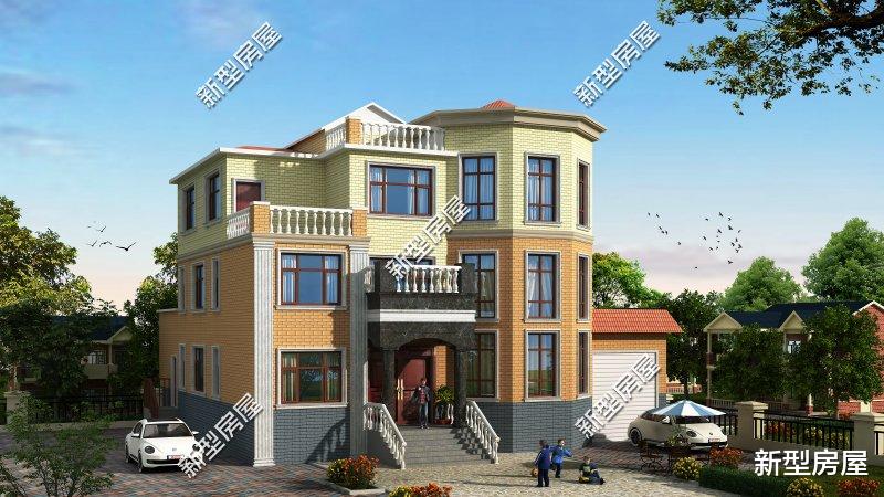 |农村别墅怎么盖才好看?挑空客厅+套卧,这8套图纸25万起建