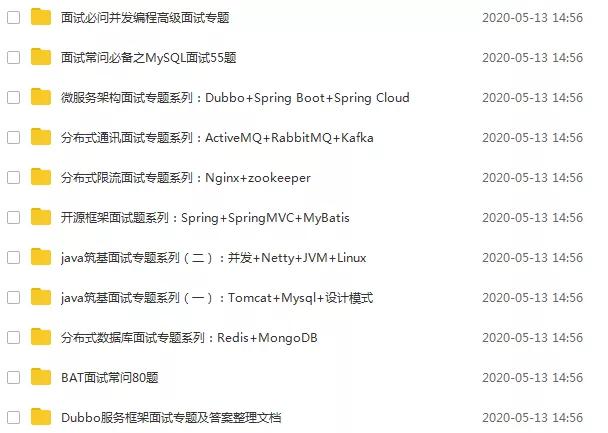 【spring】最新整理的《Java面试手册》终极版,免费分享给大家!