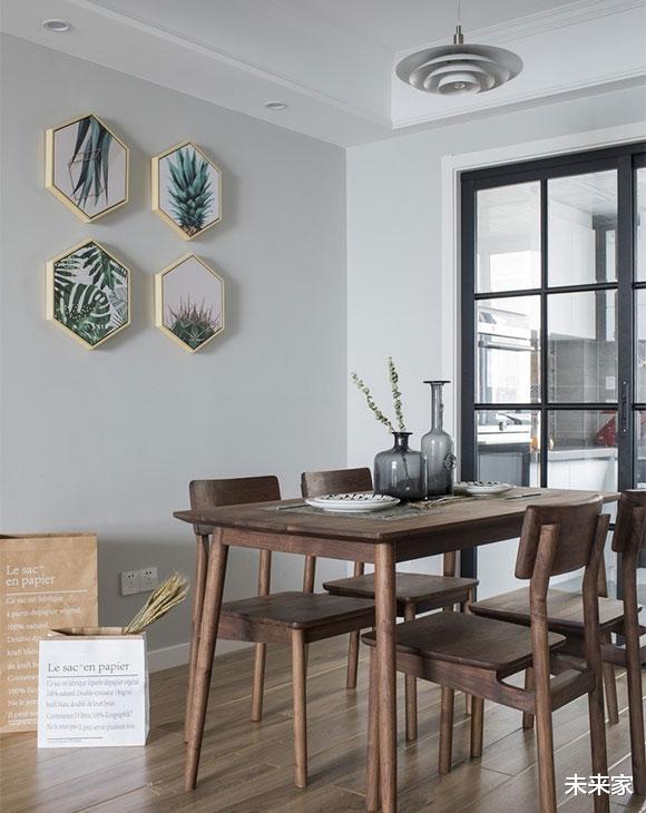 []她家三房装修很温馨，简约北欧风设计，墙面乳胶漆颜色真好看！