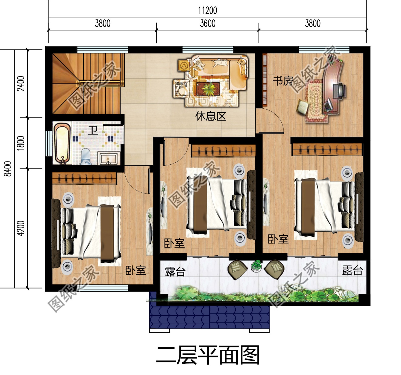 |农村普通楼房二层，好看接地气，尤其是最后一套，我最喜欢它