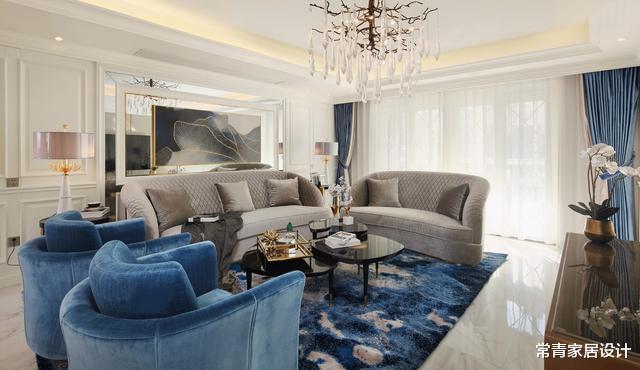 ▲爆改160㎡平层，次卧变衣帽间，餐厅岛台一体，新中产的轻奢美宅