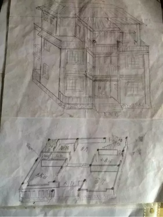 「」实拍丨外地农民工回乡盖自建房，三层主体不到40万全搞定