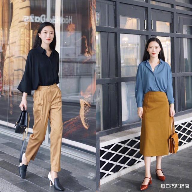 穿衣搭配|18套适合早秋通勤的气质穿搭,简洁大方优雅时髦,值得借鉴!
