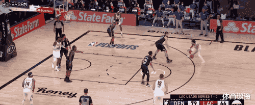 掘金队|1-1!NBA季后赛大冷门,双巨头轰53+21+10终爆发,防到FMVP末节0分