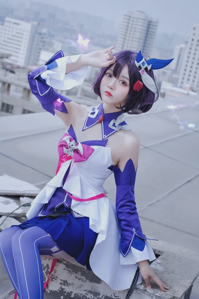 希儿▲cosplay：《崩坏3》希儿幻海梦蝶@中二烧酒圆kami