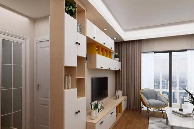 |不知道小户型怎么装？像这56㎡房子学，玻璃、隐形门创意十足