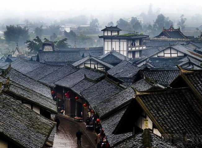 古镇■四川被遗忘的千年古镇，历史悠久景色优美，不收门票却无人问津