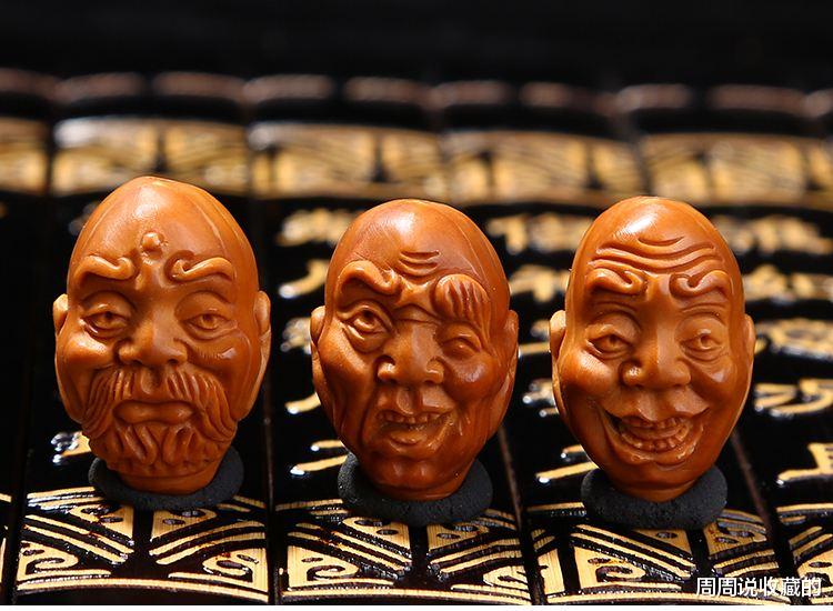 雕刻|文玩橄榄核雕18罗汉的派别,殷根福是当代核雕的奠基人