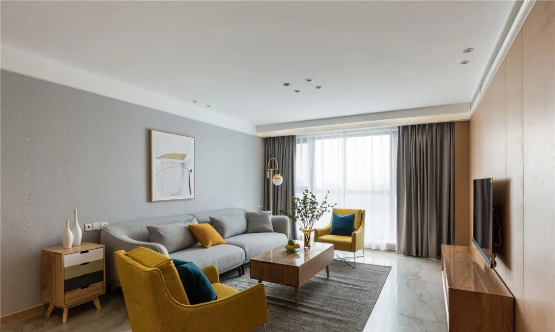 「」135㎡舒适北欧风格新房装修,餐厅餐边柜美观实用