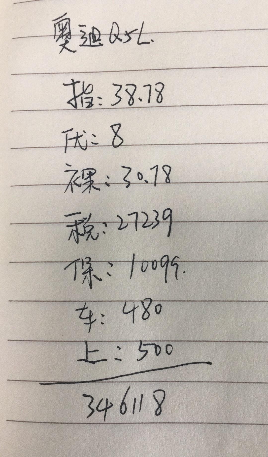 【奥迪Q5】奥迪20款奥迪Q5L最低配裸车价313400元，不加装，这价值得买吗？