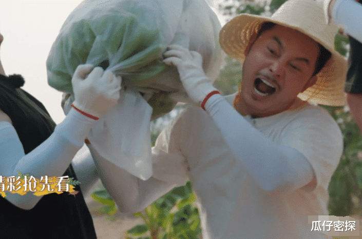 陈汝佳@同样是摘香蕉，沙溢一扛一麻袋，再看郭麒麟，才知啥叫富家子弟！