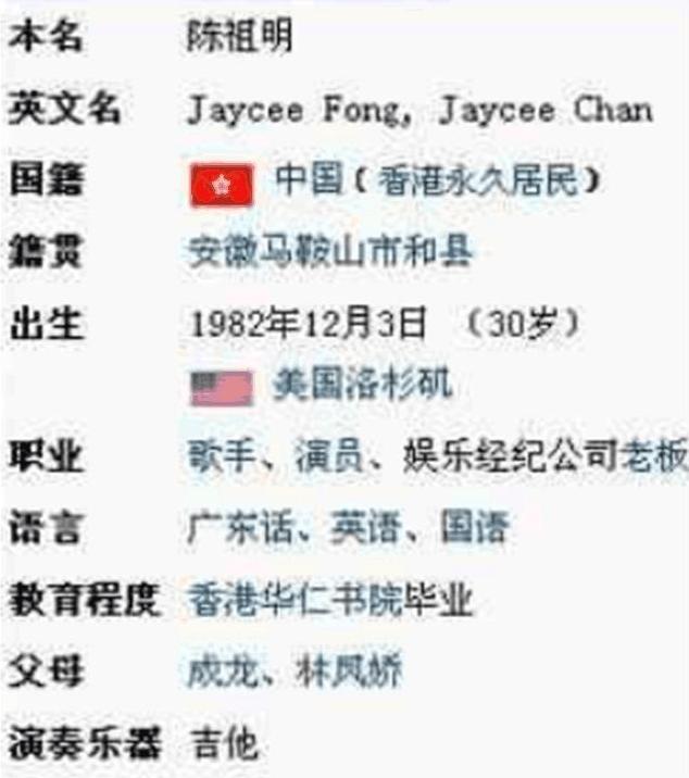 成龙@十几年后,房祖名告诉成龙:要退美国籍,入中国籍,不姓陈,姓房