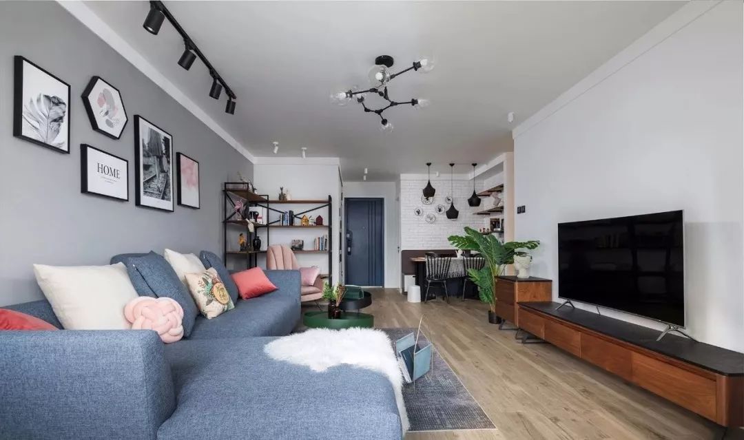 |89㎡现代北欧风，清新素雅的色彩，简约却很有格调！让人一眼就喜欢