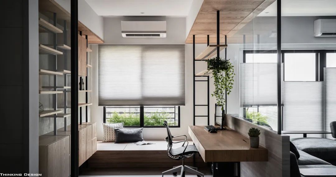 ##简单设计最大气!101平极简风,水泥灰+木质,做出时尚高端感