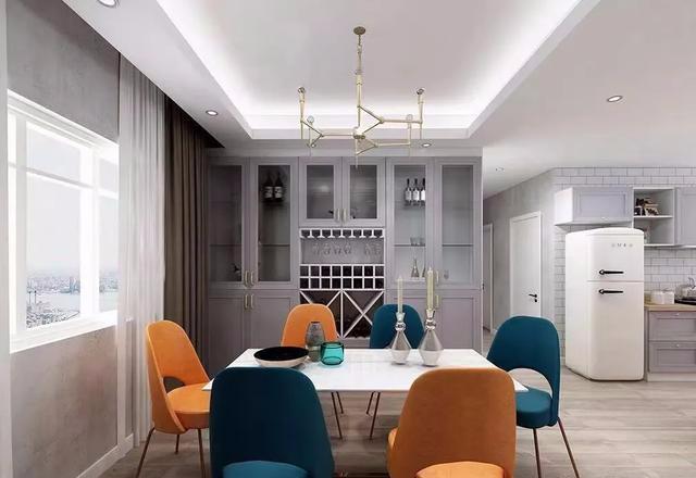 |这18款餐厅装修效果图，在朋友圈火了，很多人家里都这样装！