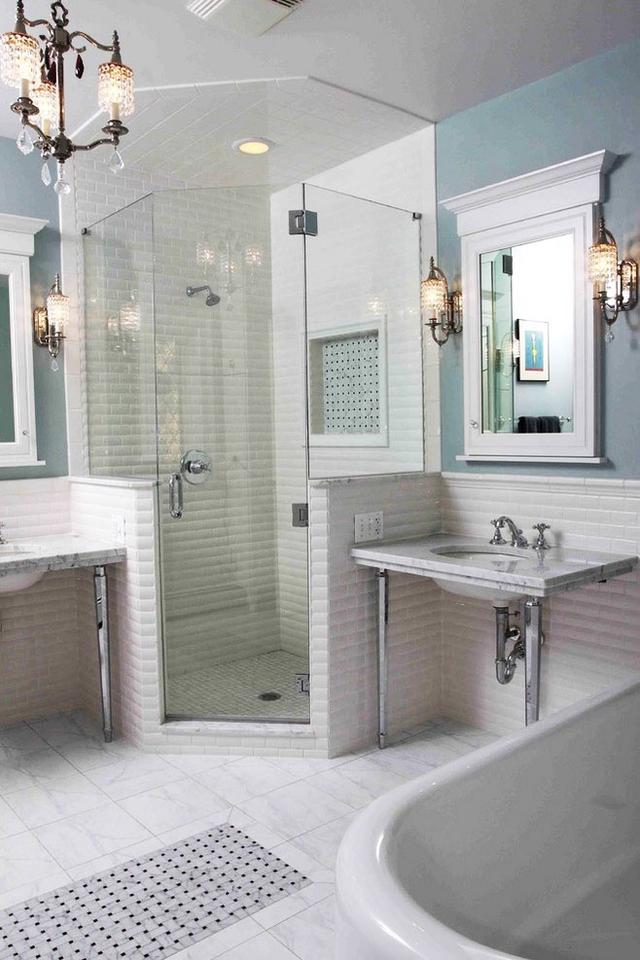 |别再考虑卫生间要不要隔断了，现在很多人喜欢这样设计！