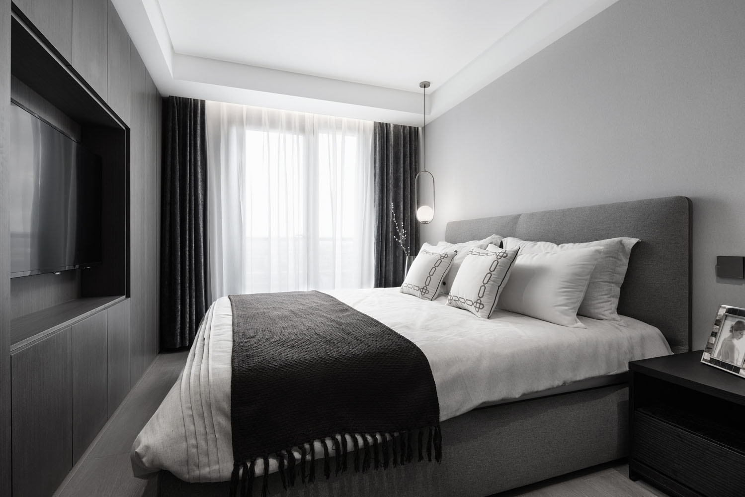 |190平现代简约风格软装设计，喧嚣都市一角的静谧