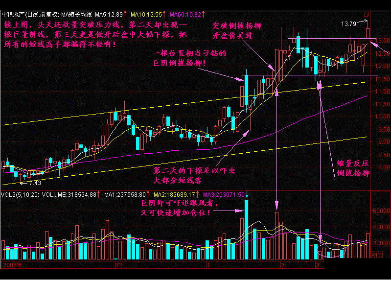 杨柳|股票一旦出现“倒拔杨柳”形态，坚决捂股，后市不涨停就涨个不停
