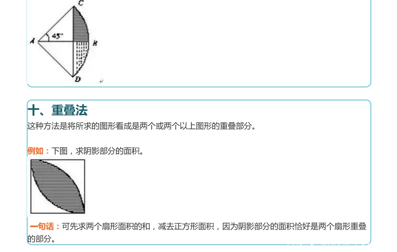 #数学#小学必会图形求面积的10个方法！图文并茂，为孩子收藏