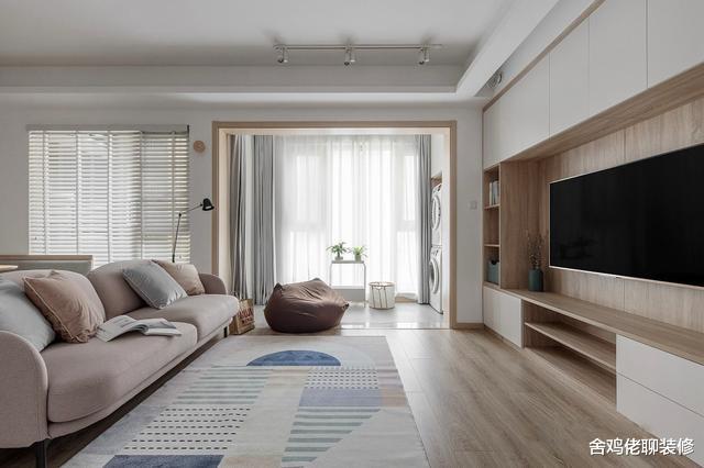 |这才是干净舒适的家，109平全屋浅色调，宽敞明亮，越简单越耐看