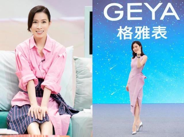 短发|佘诗曼的短发英气十足，虽然穿着女人味十足的纱裙，但还是很帅气